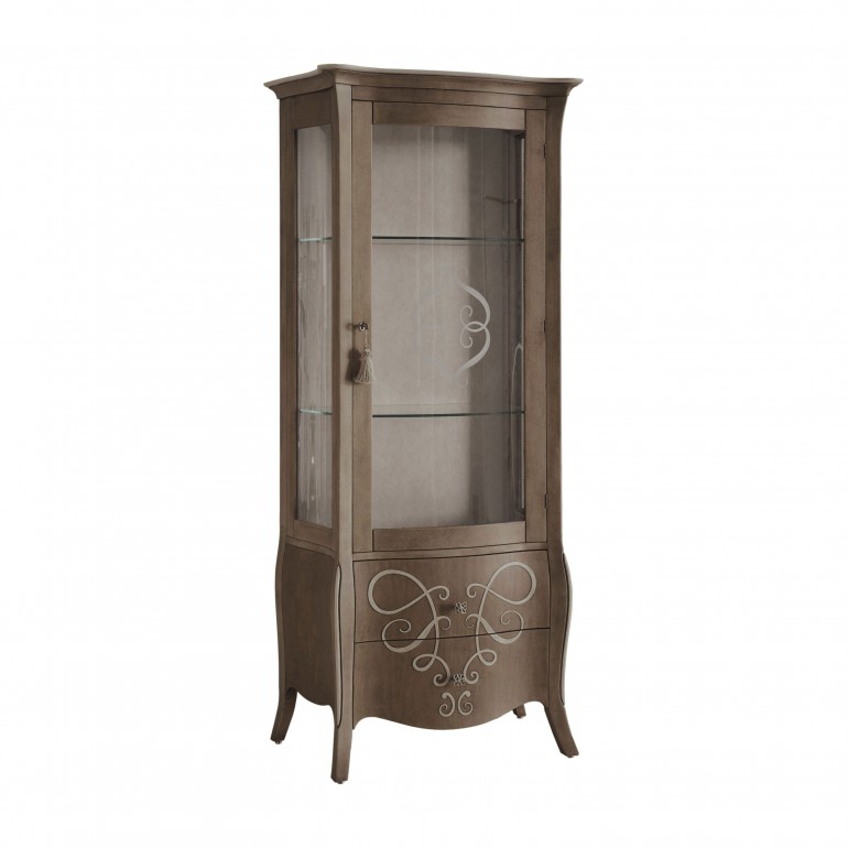 vetrina legno stile classico