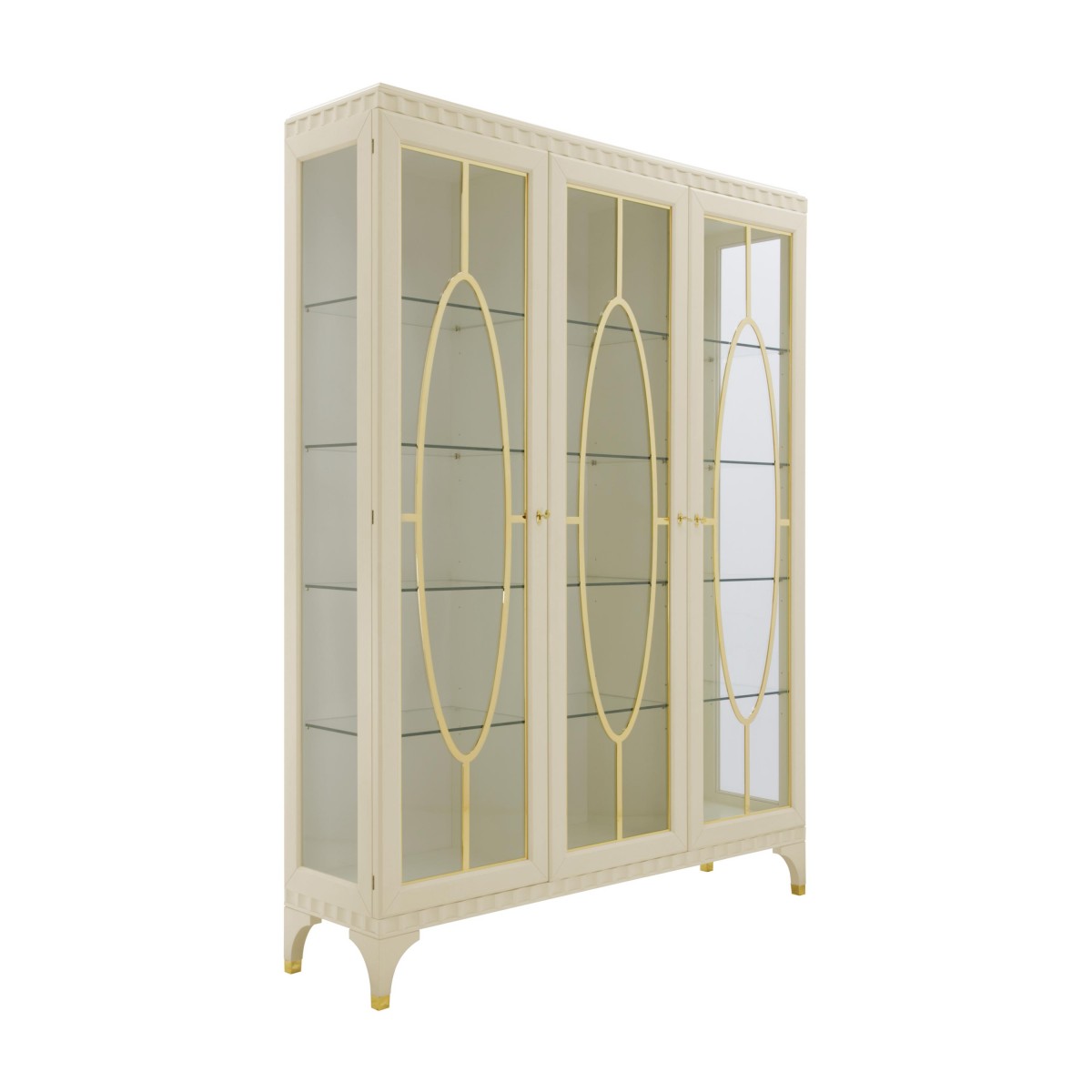 italian modern glasscupboard ellipse 2055