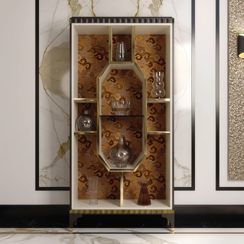 Elegante vetrina espositiva Octaris con squisiti dettagli decorativi, Elegance Project by Sevensedie